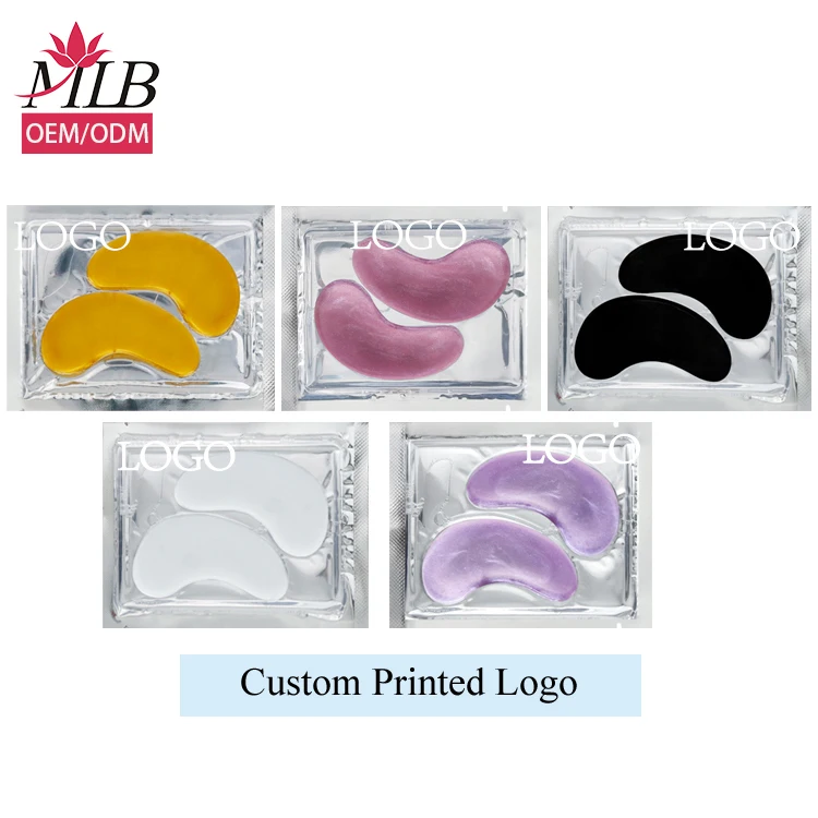 24k золото лист eyemask гидрогель под глаза гелевые подушечки Корея collag желе masker Кристалл Коллаген Золотой порошок маска для глаз