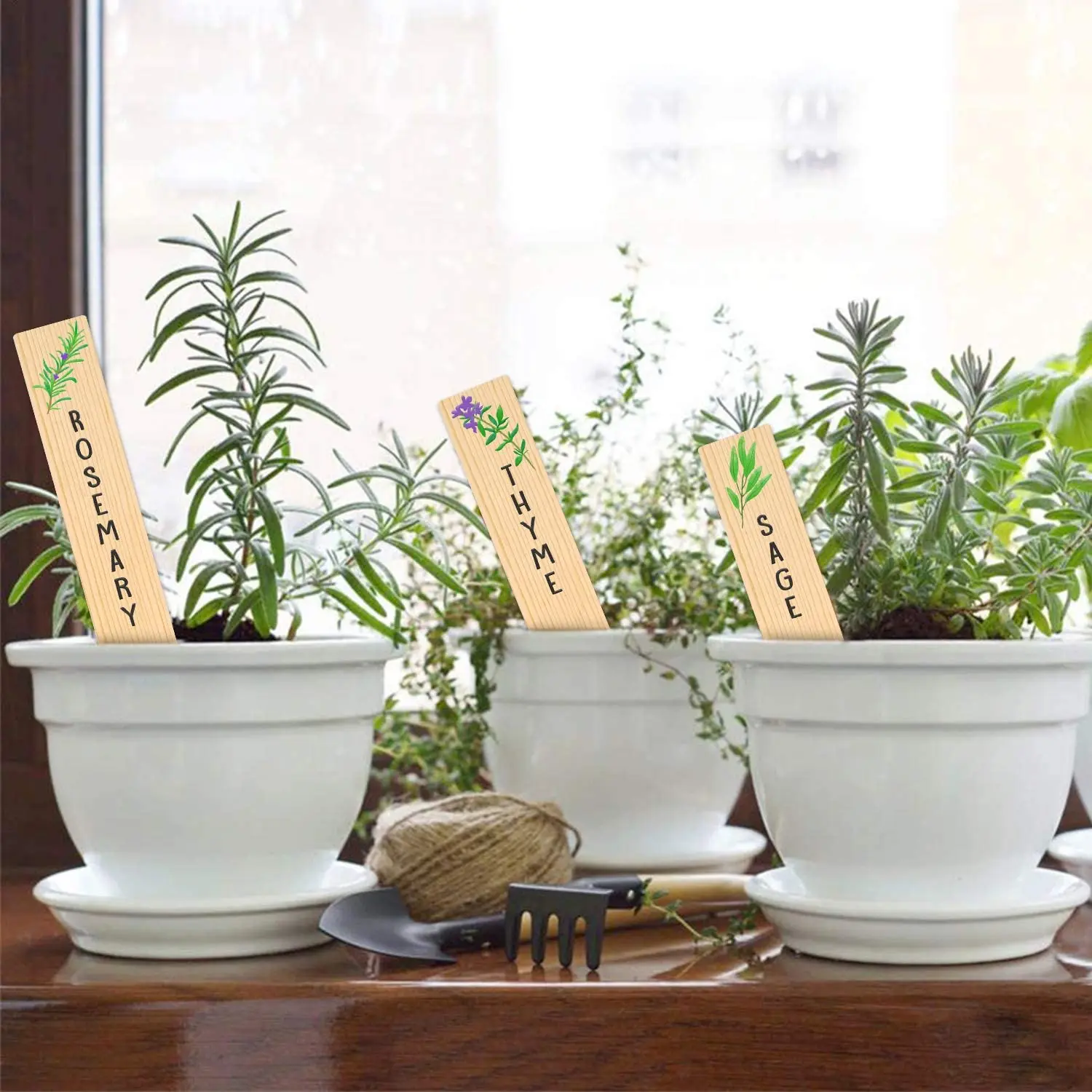 Wholesale Vegetable Garden Stakes Herbs Garden Custom Bamboo Germinate Markers For Mom