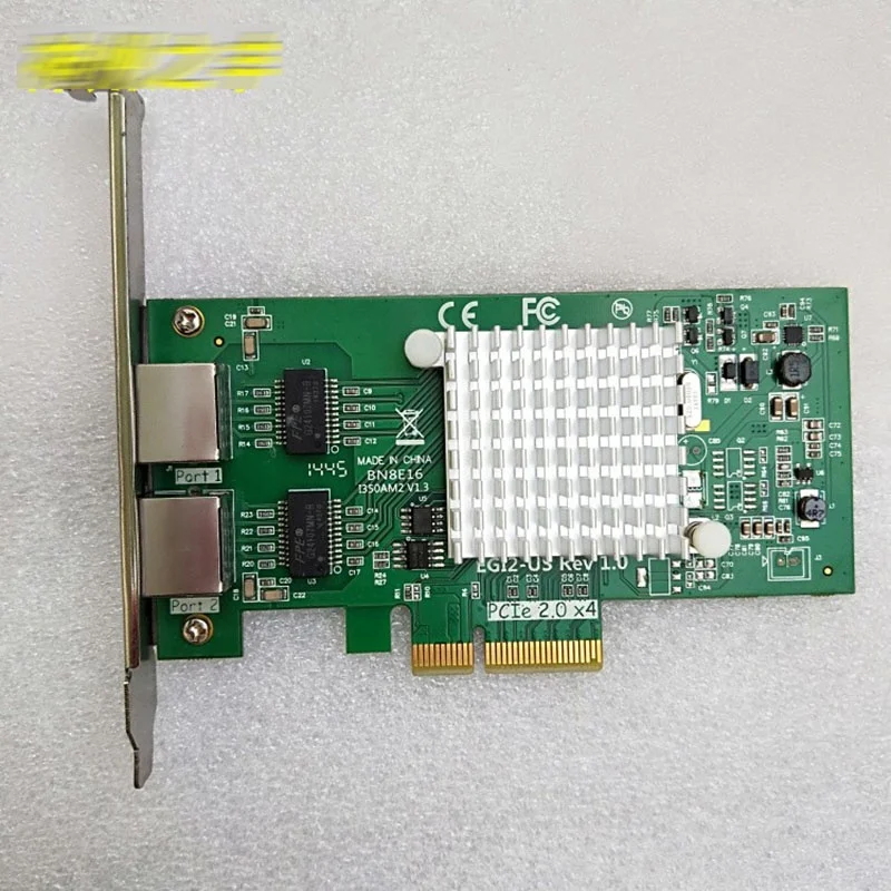 EGI2-US для Intel I350AM2 I350-T2 чип адаптер с двумя портами Gigabit PCI-E разборки сетевая карта идеально