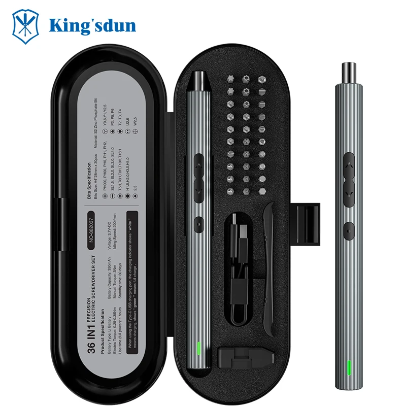 Wholesale 36Pcs Precision Electric Screwdriver Set 3.7V Rechargeable Wireless Power Screwdriver Professional Phone Repair Tools