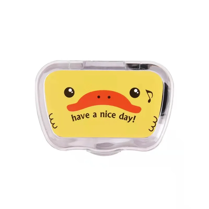 High Quality Colorful Customizable Plastic Contact Lenses mate boxes small exquisite and lovely portable Contact Lenses Cases