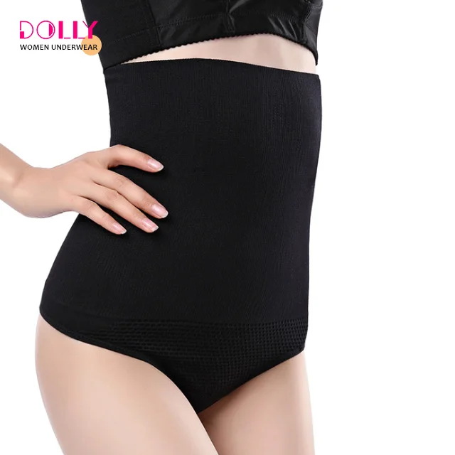 High Waist Thong Shaper Women Seamless Shapewear Waist Cincher Panty With Bones