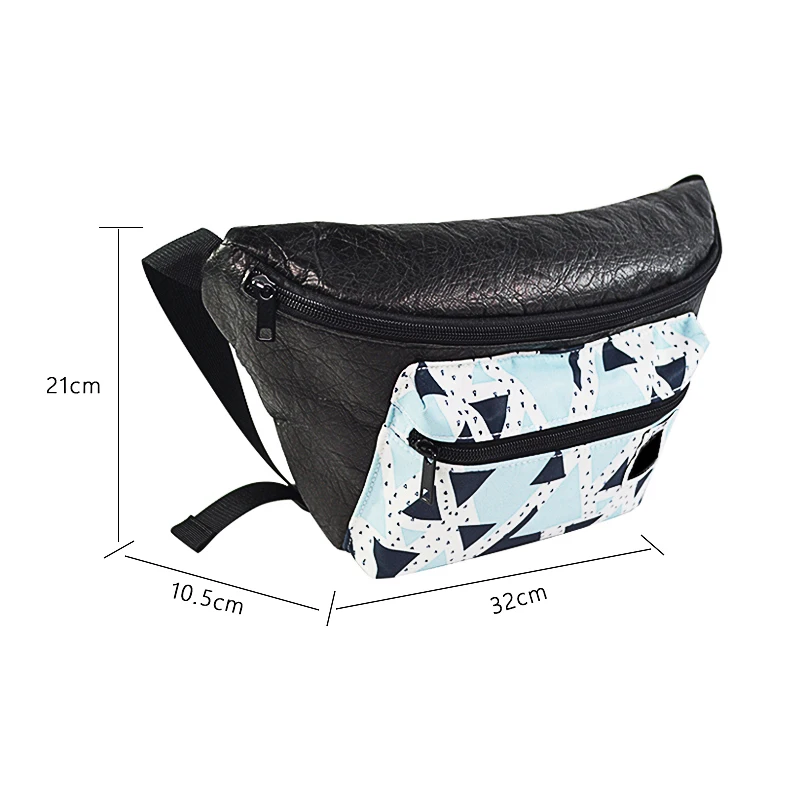 Customizable Logo Multifunctional Fanny Pack Waterproof Graffiti Outdoor Sports Running Cell Phone Emboss Custom Print waist bag