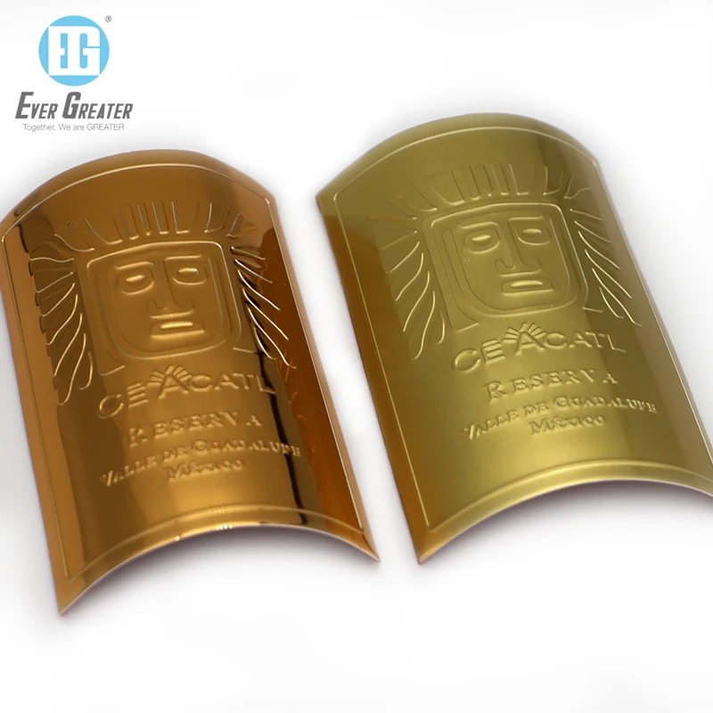 Custom waterproof labels for perfume bottles stamping and embossing design wine bottle stickers