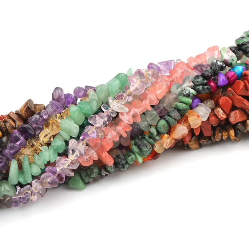 New Irregular Real Stone Beads Mix Natural Crystals Freeform Chip Gravel for Bracelet Making