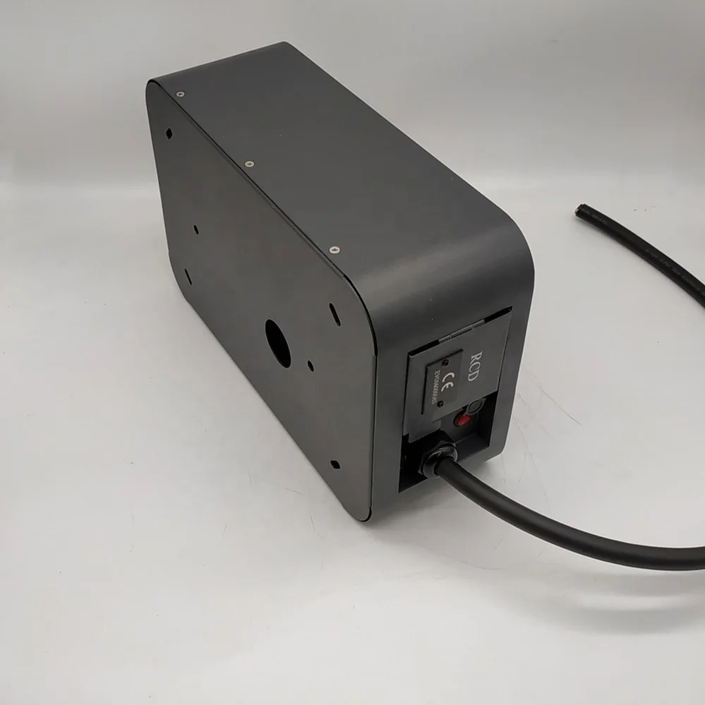 
11KW ev wall charger,400V 16A ev charging pile with type 2 socket,LCD screen and type B RCD,OEM 