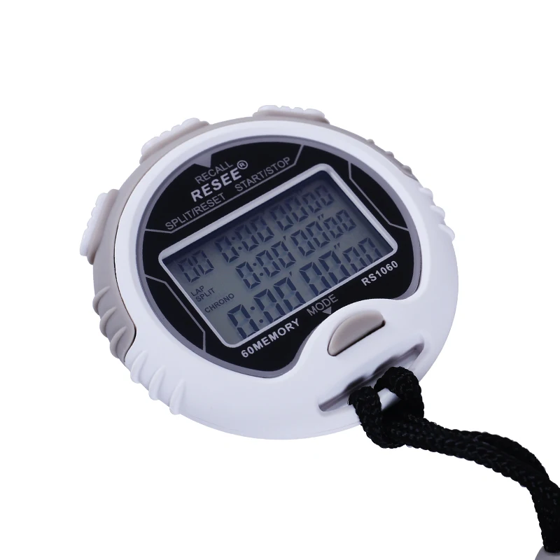 RESEE RS1060 Three rows Digital LCD big screen display electronic stopwatch