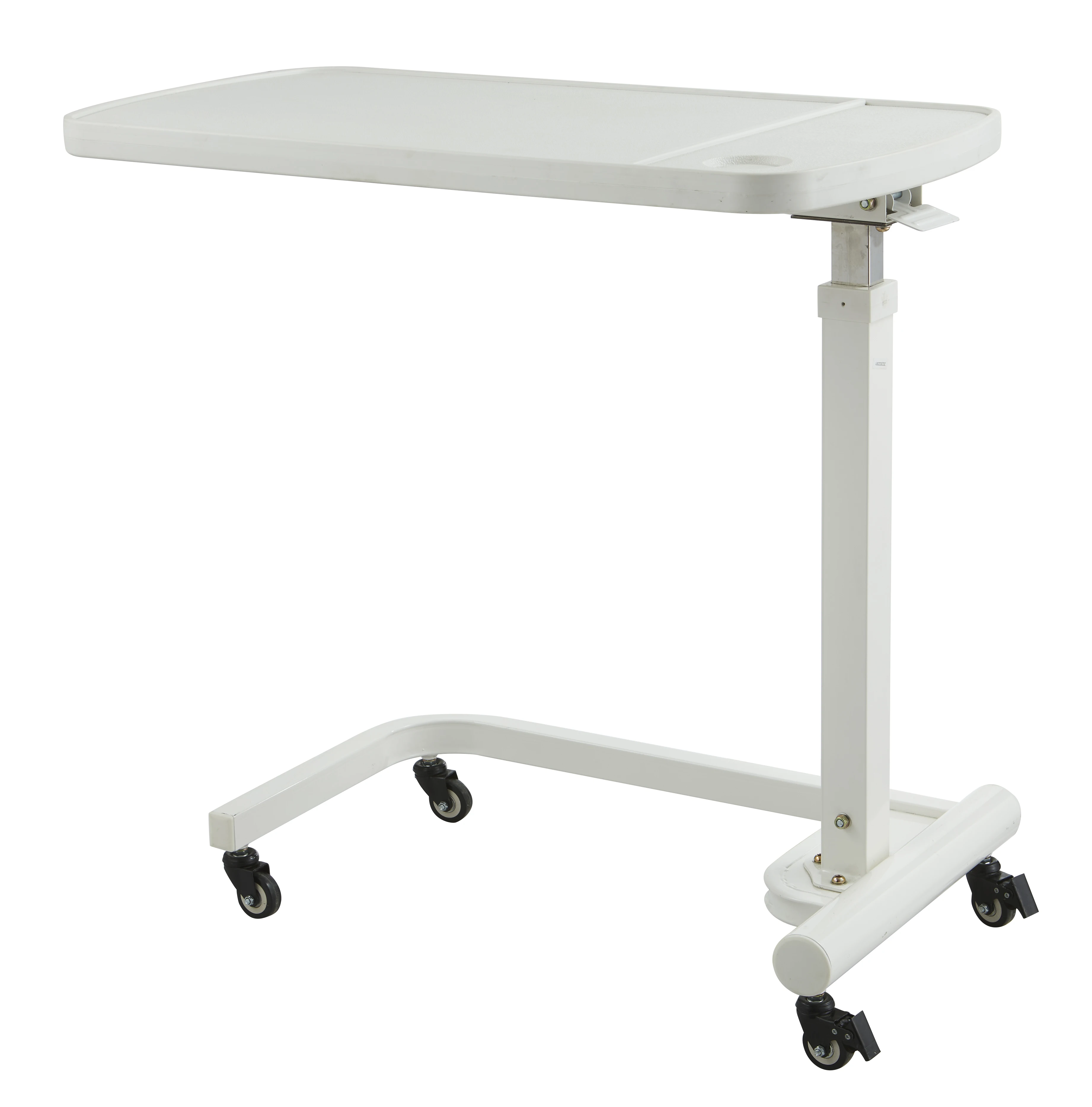 hospital furniture abs U shape hospital food dining reading overbed table for sale CY-H837A