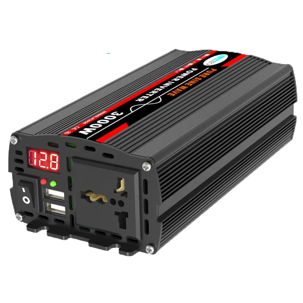 Pure Sine Wave Inverter Dc 12v/24v/48V/60V To Ac 110v/220v 1000w 1600w 2200w 3000w Portable Power Bank Converter Solar Inverter