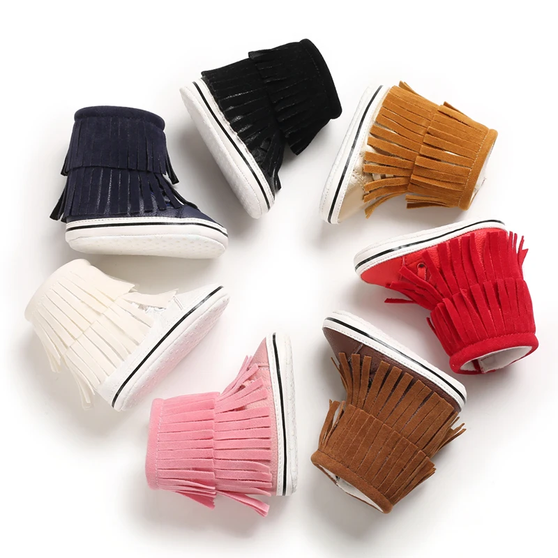 Winter versatile cotton fabric design with high top and thick soft sole, fashionable baby boots for women