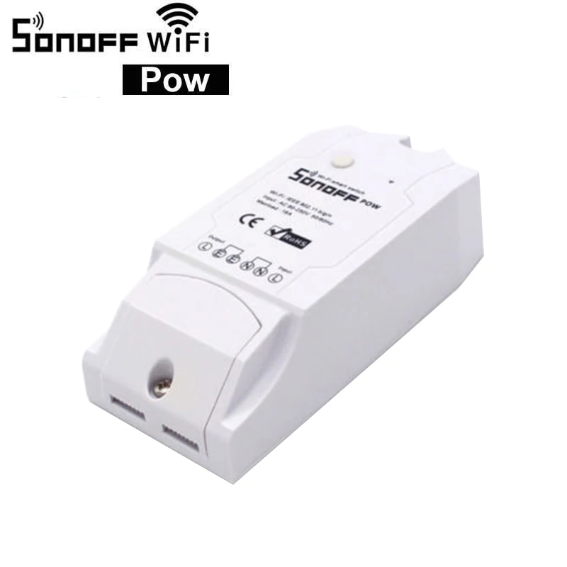 Sonoff Pow R2 WiFi DIY Smart Switch Real Time Energy Monitoring Smart Home Automation Work With EWelink Alexa Google Home