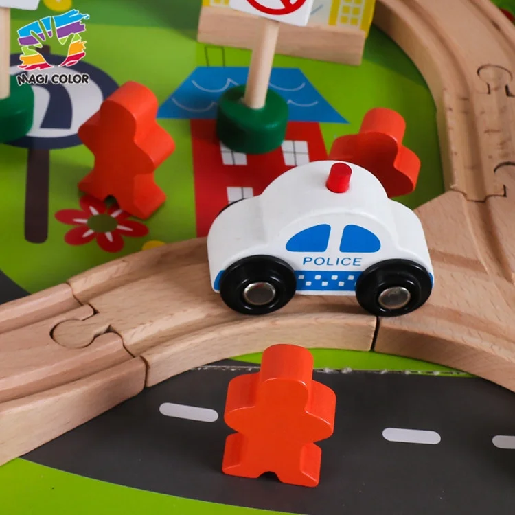 
Ready To Ship preschool wooden toy train table set for children W04C009 