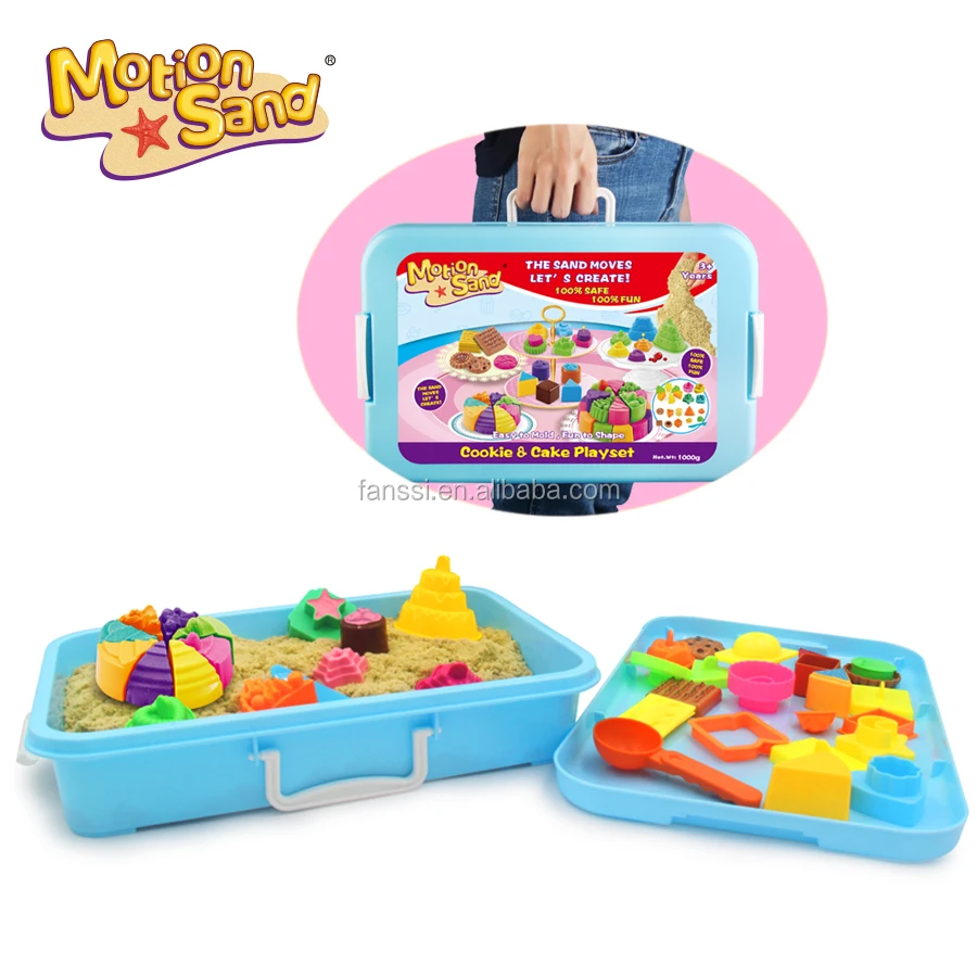 New Summer Outdoor DIY Toy Games Magic Play Sand Kids Cake Mold Set