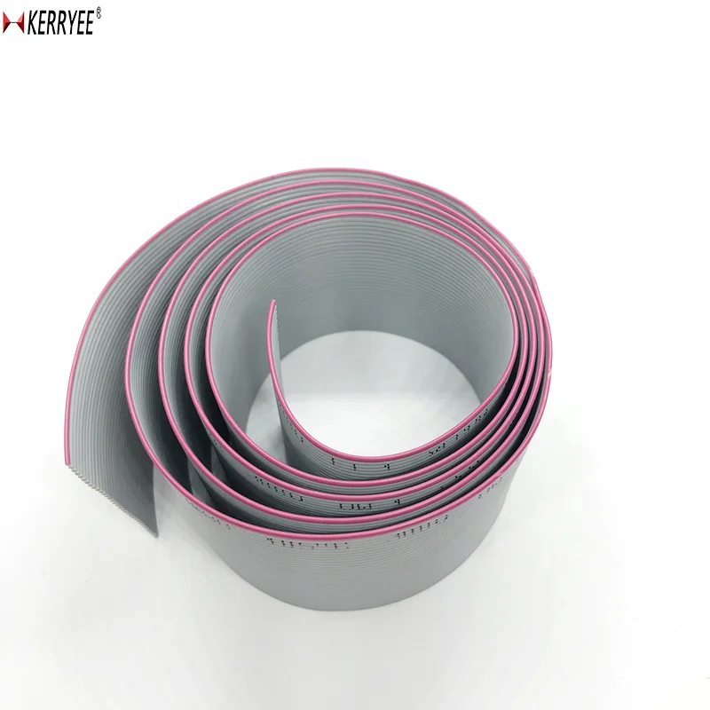 1.27mm pitch electrical wire flat cable UL2651 34P connector