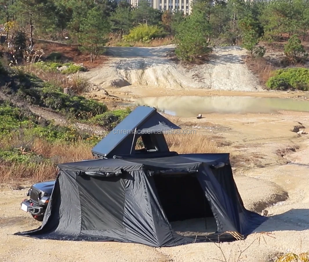 Outdoor China Manufacturer Aluminum Waterproof Oxford 4x4 Truck Car Awning Tent Free Standing Heavy Duty 180 Degree Awning