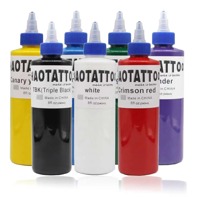 JM Professional skin tattoo ink & Capacity 8oz tattoo ink black tattoo ink