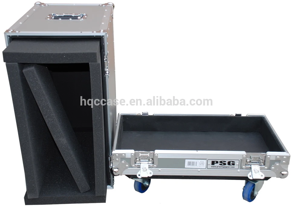 30mm aluminum frame denon mc4000 case turntable flight case with trolley