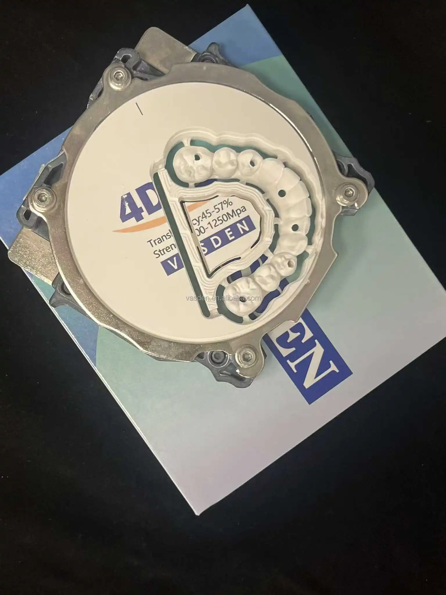 vasden 98mm 4D Pro Dental Zirconia Block Multilayer Material Transparency for Dental Anterior 14unit Bridges Dentist CAD