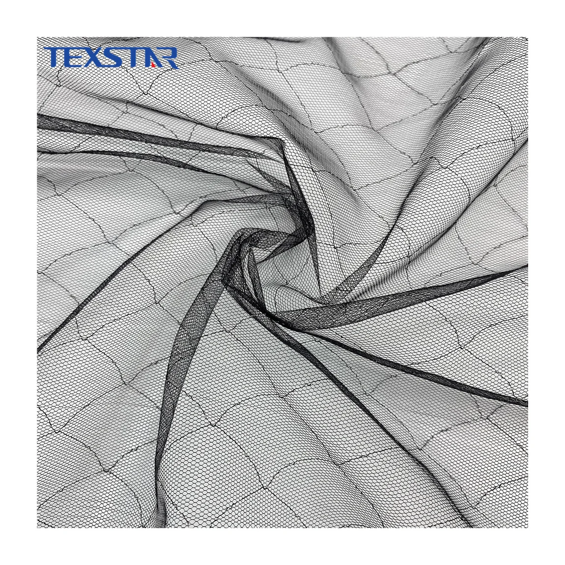 Silver shiny tulle metal fishing net mesh fabric for clothing