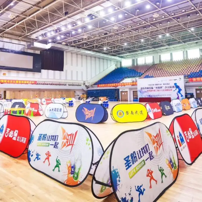 Выставочная наружная Торговая выставка рекламная реклама для гольфа спортивное мероприятие индивидуальная печать складные горизонтальные выдвижные баннеры