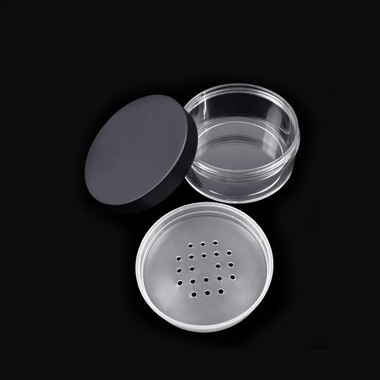 Factory sales 5g 30g 50g loose powder jar with sifter compact container 10g Powder Makeup Jar for Loose Powder Cosmetic Sifter