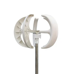 500W 12V Vertical Axis Wind Turbines Windmill Power Charge Generator with Motor Kit 5 Blades Lantern Camping Home Made in China