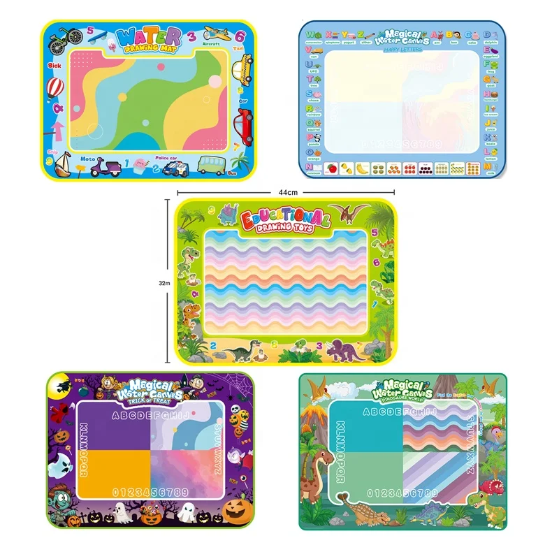 Preschool Toy Small Size Magical Doodle Water Board Reusable Painting Writing Drawing Mat Toy For Kids