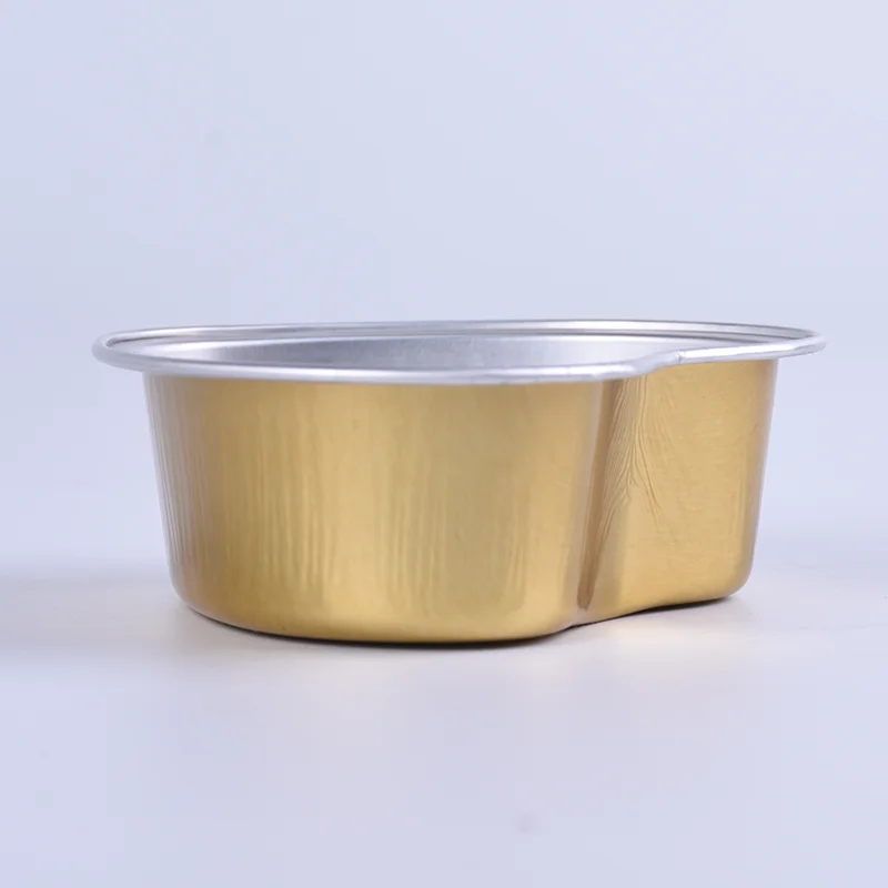 HC86 hotsales heart shape aluminum baking cup custom brand ramekin cupcake moulds