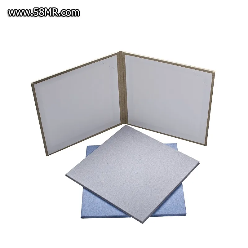 5x7 custom logo rigid cardboard linen velvet leather paper picture photo frame folder folio