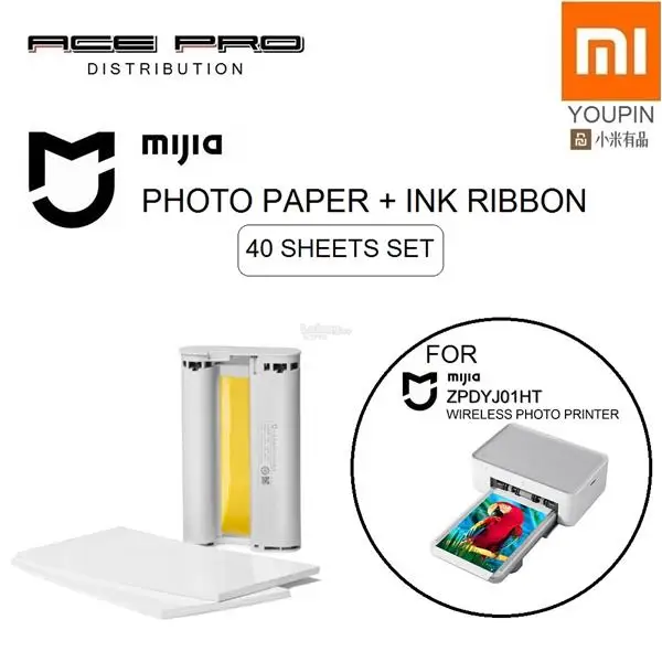 Digital Smartphone Mobile Mini Portable xiao mi Mijia Photo Printer Machine Wireless blue-tooth photo color printer