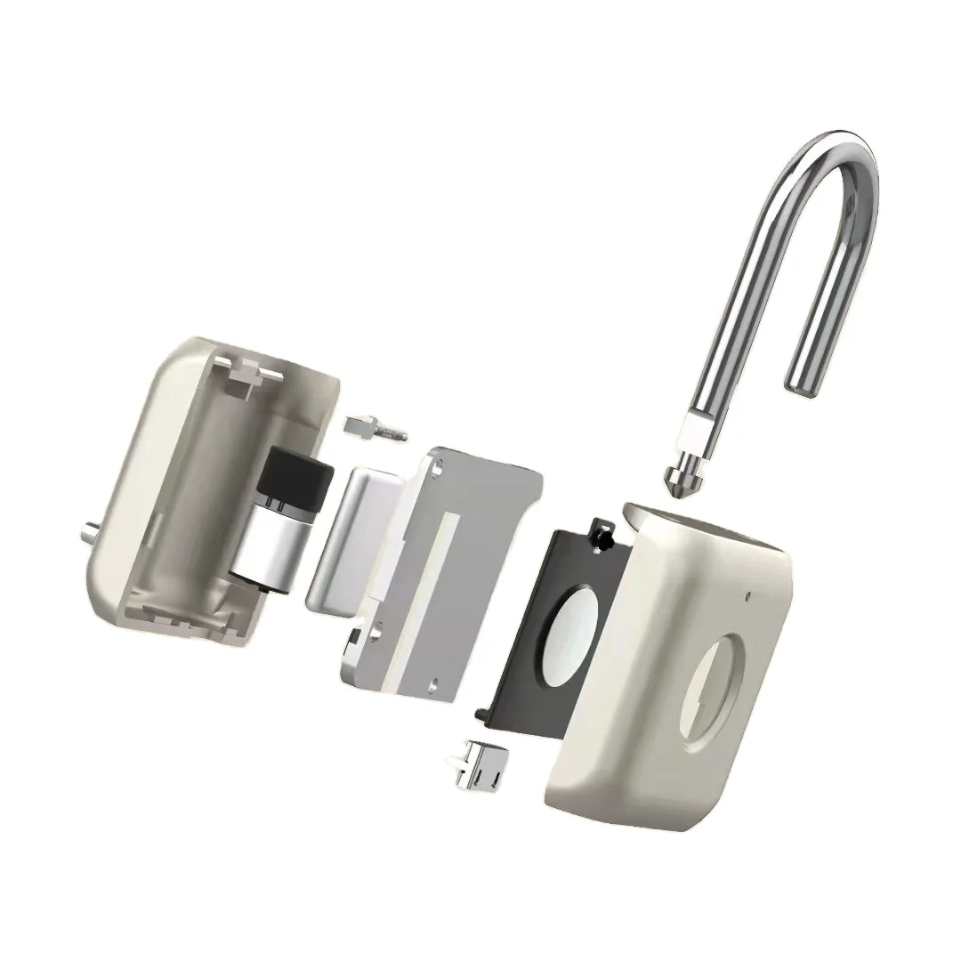 luggage touch smart fingerprint padlock Waterproof Small Fingerprint Smart Padlock with Rechargeable Battery