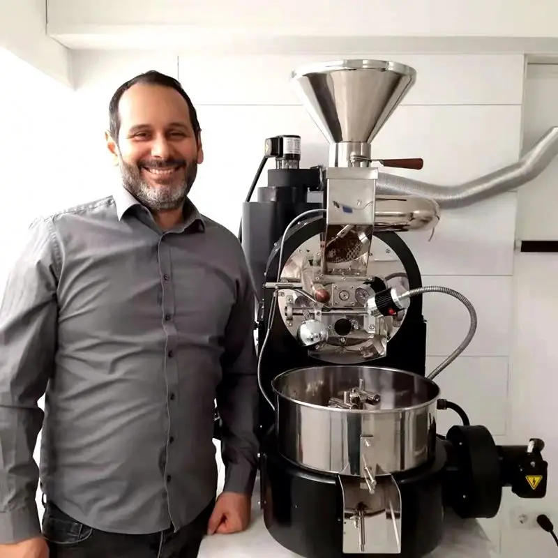 Hot Small Scale 250 300 gram Home Coffee Roasters Machine Bedeli br 2.5 2kg Coffee Bean Roaster 20k with Grinder