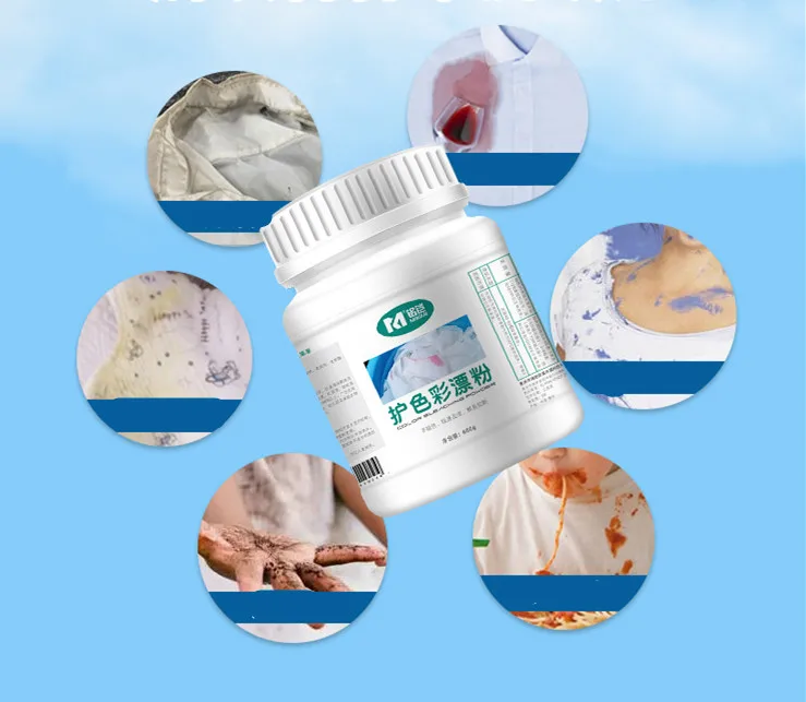 non-toxic bleaching powder for clothes Laundry Whitener  Removes Clay Cleaner Brighter  Fresher Laundry