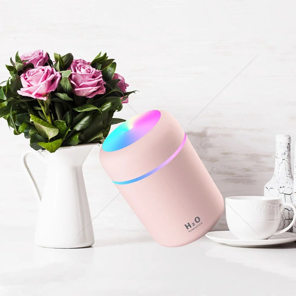 Portable Bottle Cool Mist Purifier Ultrasonic Atomization Mini USB Air Humidifier 300mL Air Cleaner