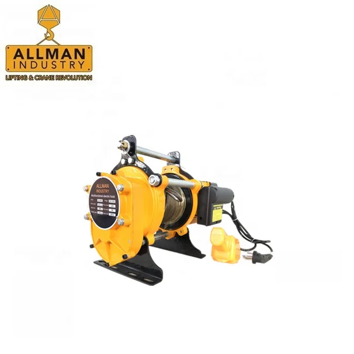 1500kg Winches Electrical 220v Construction Mini Electric Winch Hoist