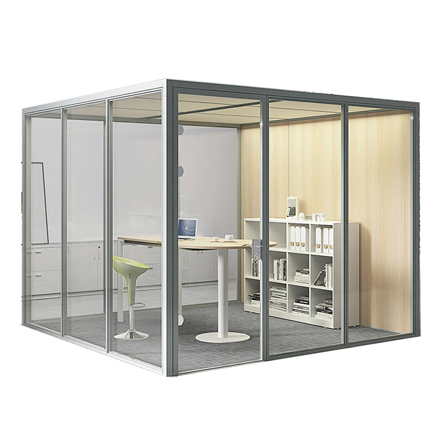 Movable soundproof indoor type office meeting booth