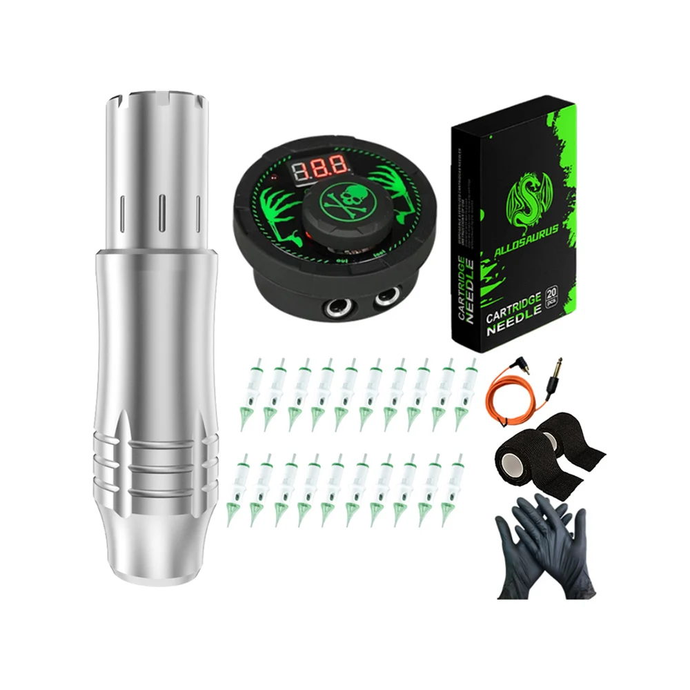Portable Premium Mini Aluminum Cosmetic Adjustable Tattoo Gun Tattoo Machine Pen Wireless Tattoo Machine Kit