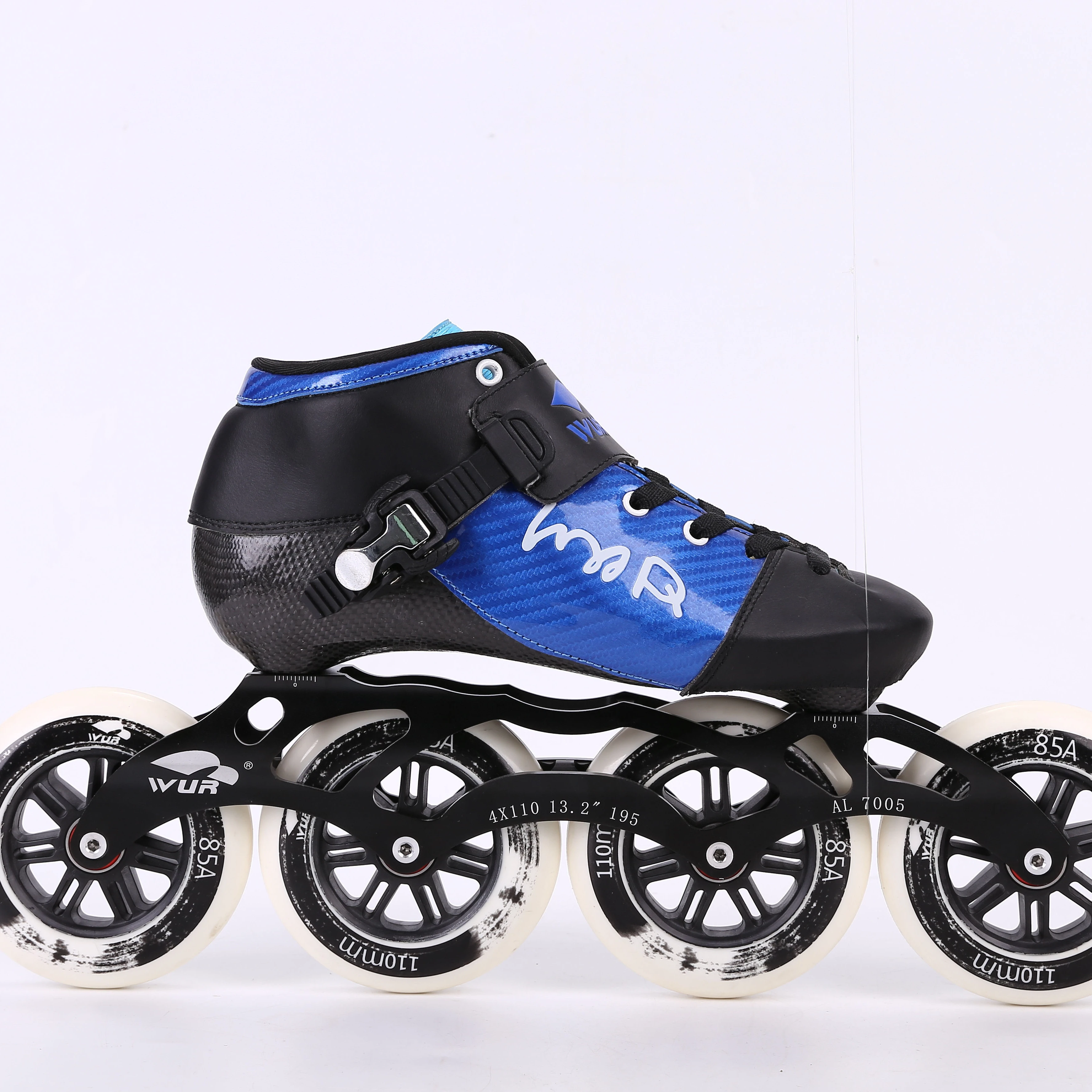 
Free Logo Customization PU Upper inline roller skates carbon fiber inline Speed Skate Boot 