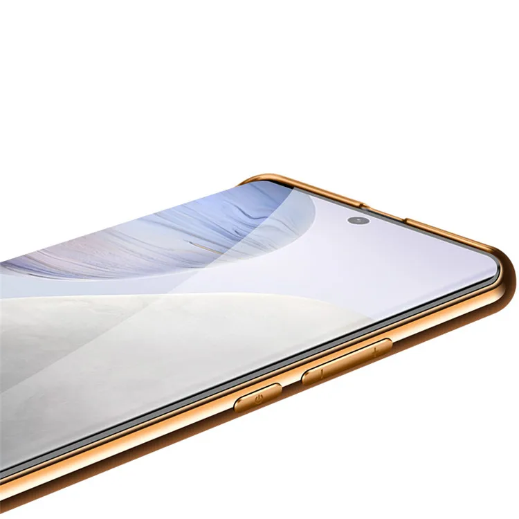 
Promotional Price Classic Real Cowhide leather Electroplating Phone Case for vivoX60/X60pro 