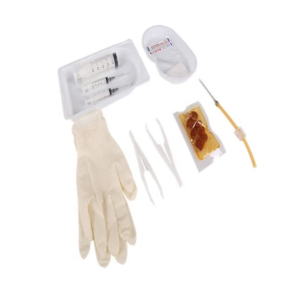 China disposable medical chest diagnosis tray procedure tray for  puncture and drainage