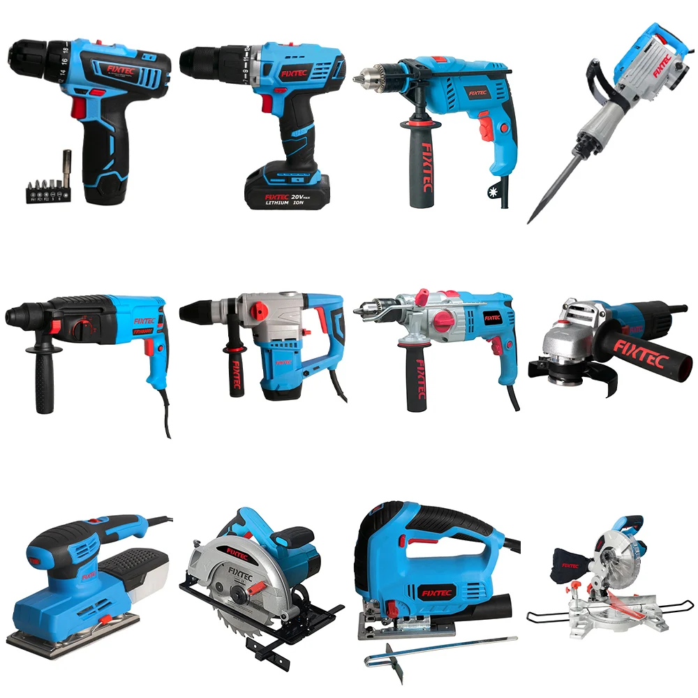 
FIXTEC OEM Power Tools Wholesale Ready Stock Support Electric Cordless Drill Angle Grinder Saw Pump 