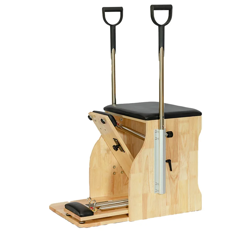 Popular Wood Pilates Wunda Chair Machine Maple and Oak Reformer Chair for Fitness and Yoga for Home Use with Ladder Barrel