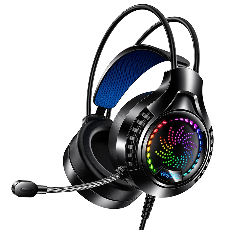 Q7 Gaming Headsets Led Light Wired Headphones Noise Cancelling Wired Headset with Mic and Volume Control