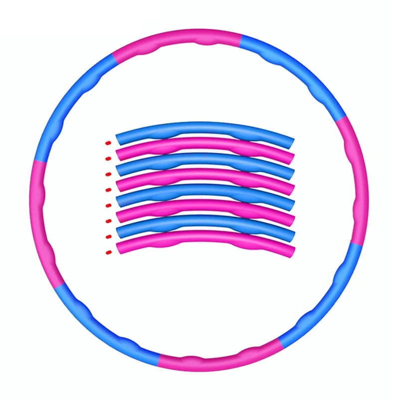 
Home Gym Equipment Weighted Hula Hoops Ring Exercise Hoola Hoolah Hoop Fitness For Adults 