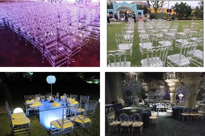 Stackable Transparent Acrylic Chair Banquet Chiavari Event Tiffany Wedding Plastic Hotel Chairs For Events Hotel