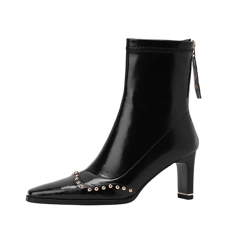 Women Shoes autumn winter Boots ankle fashion comfortable genuine leather For The Latest new Classical