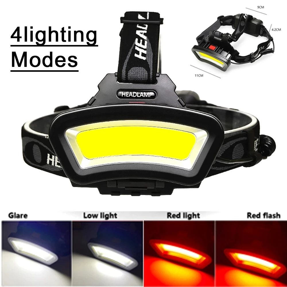 super bright red light flashlight 8000 lumens headlamp 18650 headlamp white red