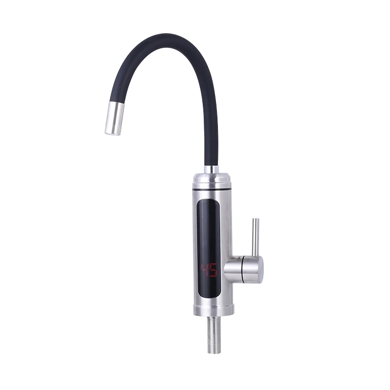 New Arrival instant electric faucet stainless steel electric instant hot heating water kitchen sink faucet with flexible hose