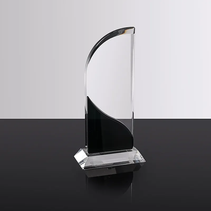CR146 Customized 3D Crystal Cube Company Logo Laser Engraving Awards High Quality K9 Crystal Trophy for Souvenirs Gifts