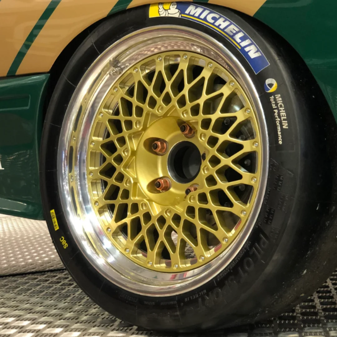 Bk custom 3 pc forged 5x120 5x130wheels 15 16 17 18 19 inch 7j to 14 j mesh design e50 gold  wheel rim for BMW Porsche VW Honda